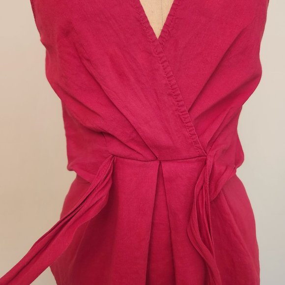 Linen Red Top - Picture 3 of 8